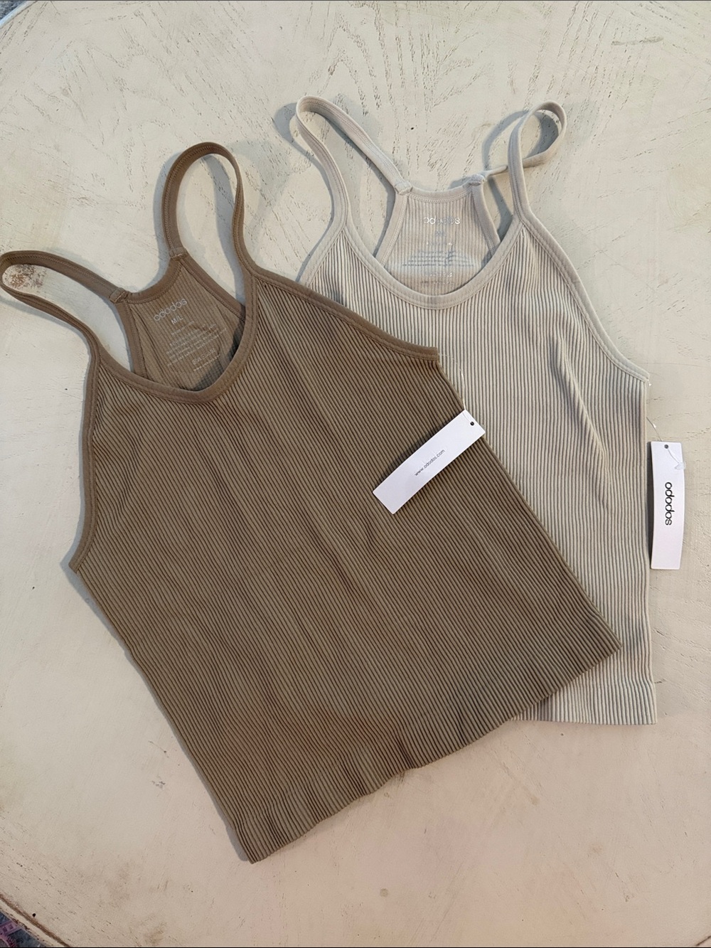 Ododos Racerback ribbed tank tops NWT 2 tops sz M/L